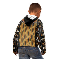 Printed Mud Cloth and Adinkra Symbol Kid Hoodie - Wonder Print Shop