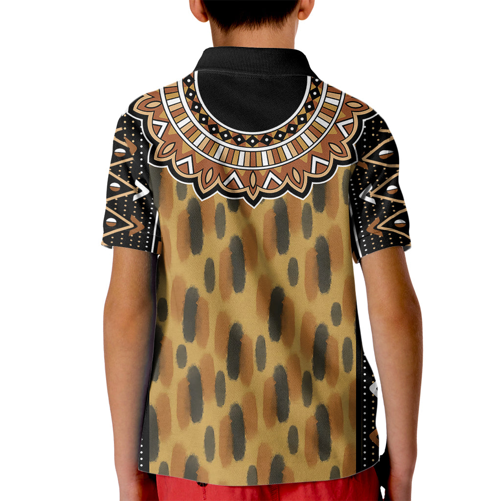Printed Mud Cloth and Adinkra Symbol Kid Polo Shirt - Wonder Print Shop