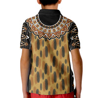 Printed Mud Cloth and Adinkra Symbol Kid Polo Shirt - Wonder Print Shop