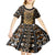 Printed Mud Cloth and Adinkra Symbol Kid Short Sleeve Dress - Wonder Print Shop