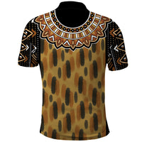 Printed Mud Cloth and Adinkra Symbol Polo Shirt - Wonder Print Shop