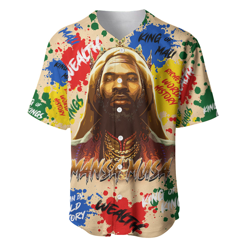 King Of Kings Mansa Musa Baseball Jersey - Wonder Print Shop