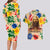 King Of Kings Mansa Musa Couples Matching Long Sleeve Bodycon Dress and Hawaiian Shirt - Wonder Print Shop