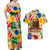 King Of Kings Mansa Musa Couples Matching Off Shoulder Maxi Dress and Hawaiian Shirt - Wonder Print Shop