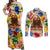 King Of Kings Mansa Musa Couples Matching Off Shoulder Maxi Dress and Long Sleeve Button Shirts - Wonder Print Shop