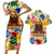 King Of Kings Mansa Musa Couples Matching Short Sleeve Bodycon Dress and Hawaiian Shirt - Wonder Print Shop