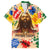 King Of Kings Mansa Musa Family Matching Off Shoulder Maxi Dress and Hawaiian Shirt - Wonder Print Shop