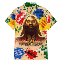 King Of Kings Mansa Musa Family Matching Off Shoulder Maxi Dress and Hawaiian Shirt - Wonder Print Shop