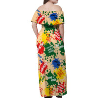 King Of Kings Mansa Musa Family Matching Off Shoulder Maxi Dress and Hawaiian Shirt - Wonder Print Shop