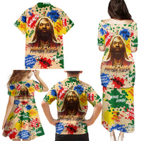 King Of Kings Mansa Musa Family Matching Puletasi Dress and Hawaiian Shirt - Wonder Print Shop