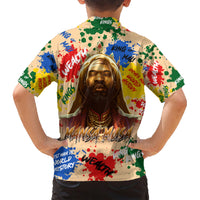 King Of Kings Mansa Musa Family Matching Short Sleeve Bodycon Dress and Hawaiian Shirt - Wonder Print Shop