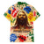 King Of Kings Mansa Musa Family Matching Short Sleeve Bodycon Dress and Hawaiian Shirt - Wonder Print Shop