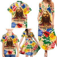 King Of Kings Mansa Musa Family Matching Summer Maxi Dress and Hawaiian Shirt - Wonder Print Shop
