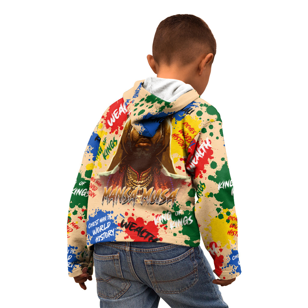 King Of Kings Mansa Musa Kid Hoodie - Wonder Print Shop