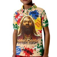 King Of Kings Mansa Musa Kid Polo Shirt - Wonder Print Shop