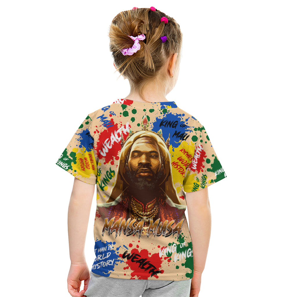 King Of Kings Mansa Musa Kid T Shirt - Wonder Print Shop