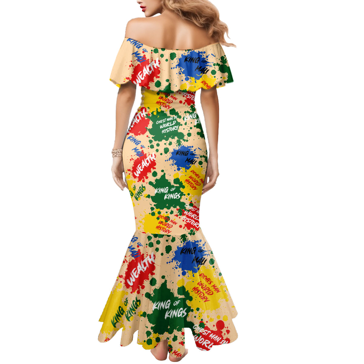 King Of Kings Mansa Musa Mermaid Dress - Wonder Print Shop