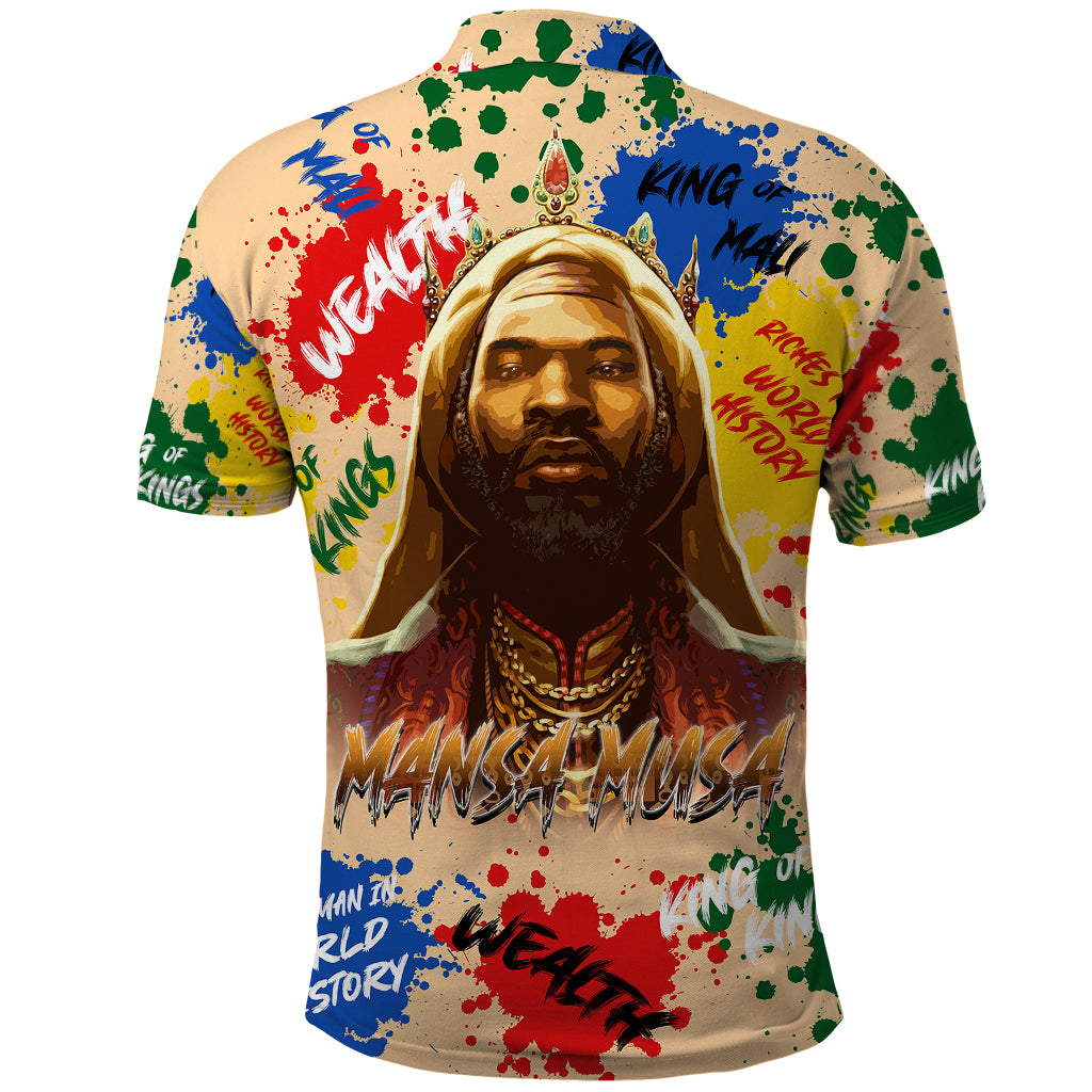 King Of Kings Mansa Musa Polo Shirt - Wonder Print Shop