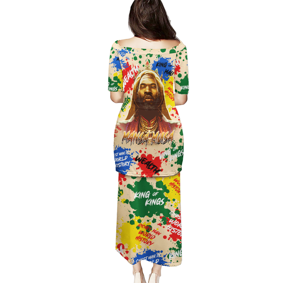 King Of Kings Mansa Musa Puletasi - Wonder Print Shop