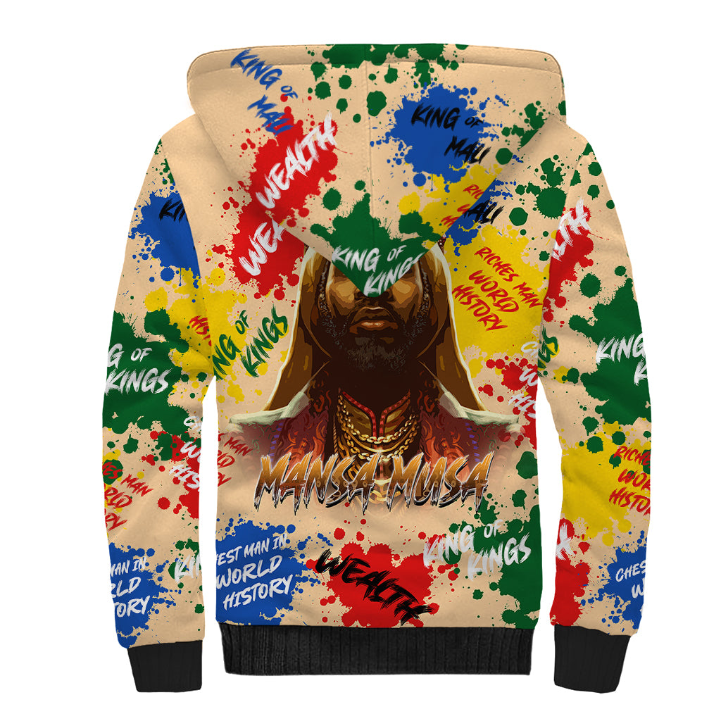 King Of Kings Mansa Musa Sherpa Hoodie - Wonder Print Shop