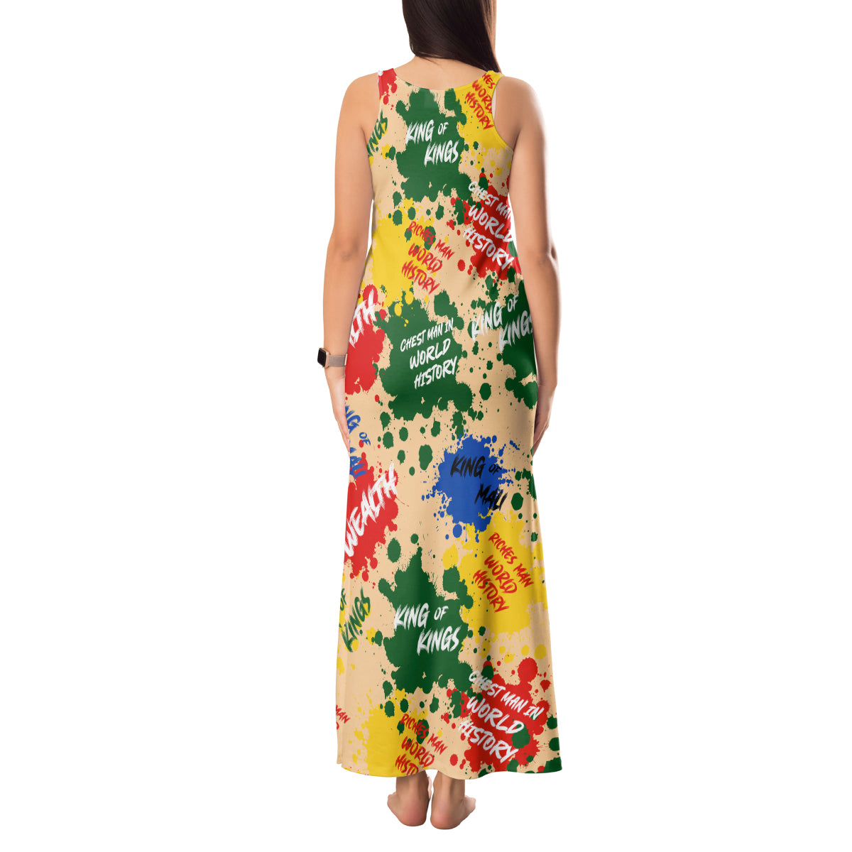 King Of Kings Mansa Musa Tank Maxi Dress - Wonder Print Shop