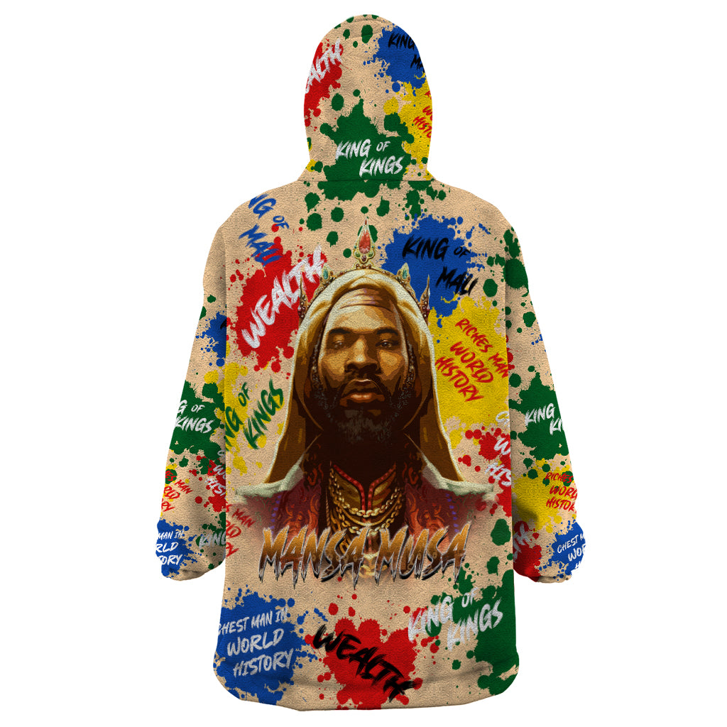 King Of Kings Mansa Musa Wearable Blanket Hoodie - Wonder Print Shop