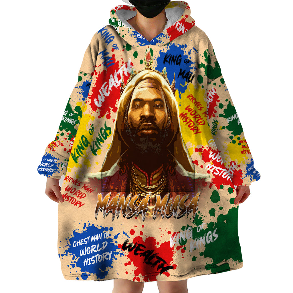 King Of Kings Mansa Musa Wearable Blanket Hoodie - Wonder Print Shop