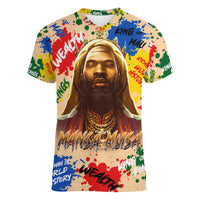 King Of Kings Mansa Musa Women V Neck T Shirt - Wonder Print Shop