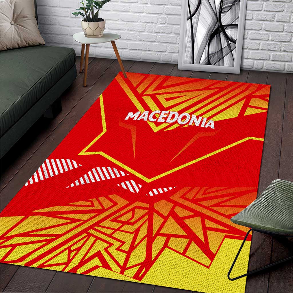 Forever Macedonia Area Rug Macedonian Flag 1992 - Wonder Print Shop