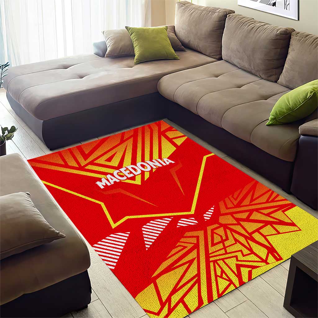 Forever Macedonia Area Rug Macedonian Flag 1992 - Wonder Print Shop