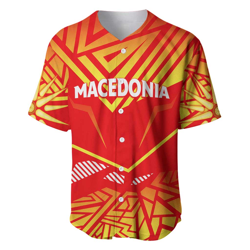 Forever Macedonia Baseball Jersey Macedonian Flag 1992 - Wonder Print Shop