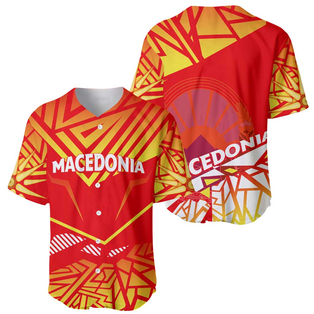 Forever Macedonia Baseball Jersey Macedonian Flag 1992 - Wonder Print Shop