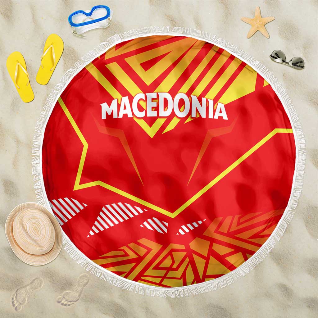 Forever Macedonia Beach Blanket Macedonian Flag 1992 - Wonder Print Shop