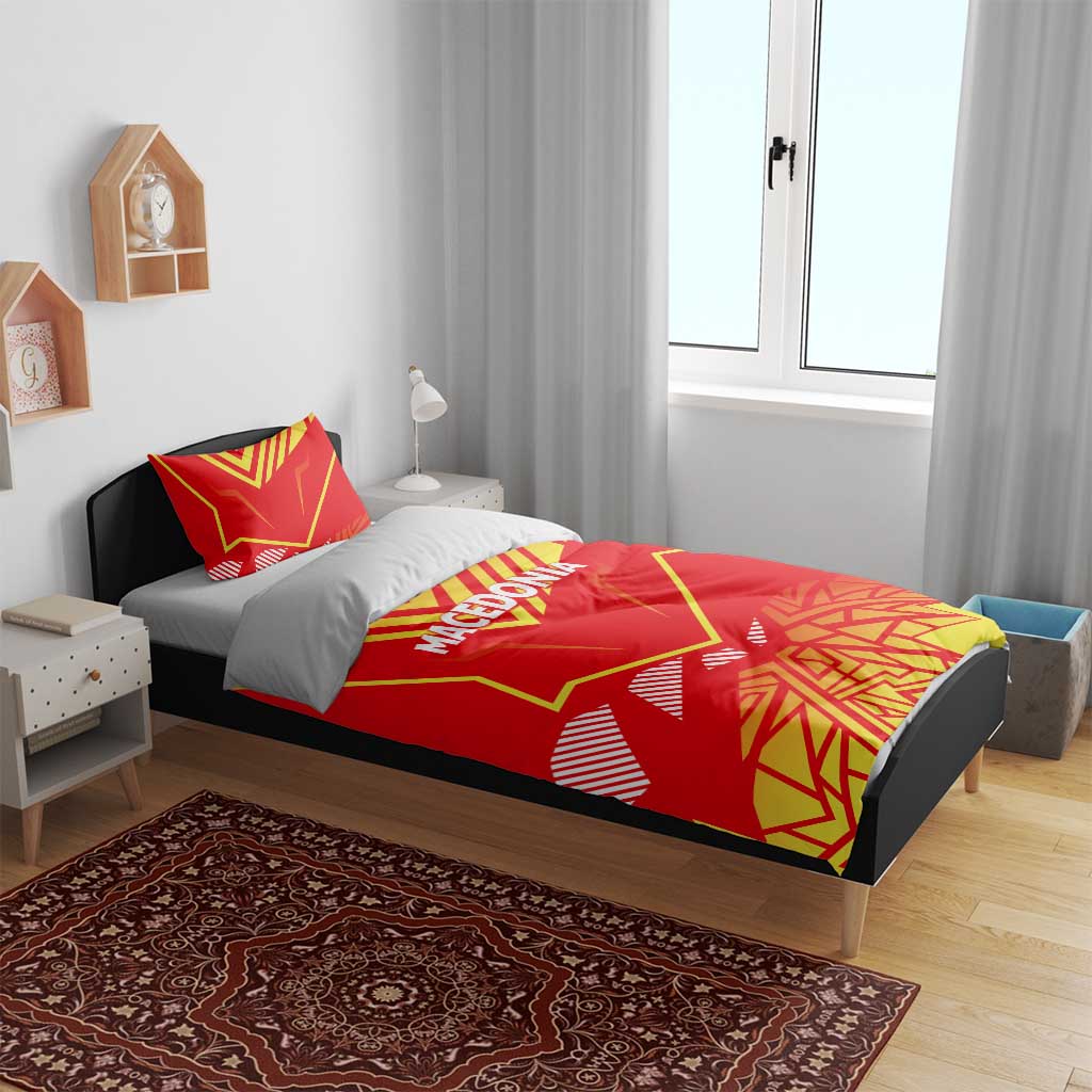 Forever Macedonia Bedding Set Macedonian Flag 1992 - Wonder Print Shop