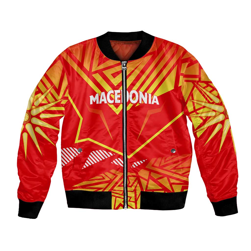 Forever Macedonia Bomber Jacket Macedonian Flag 1992 - Wonder Print Shop