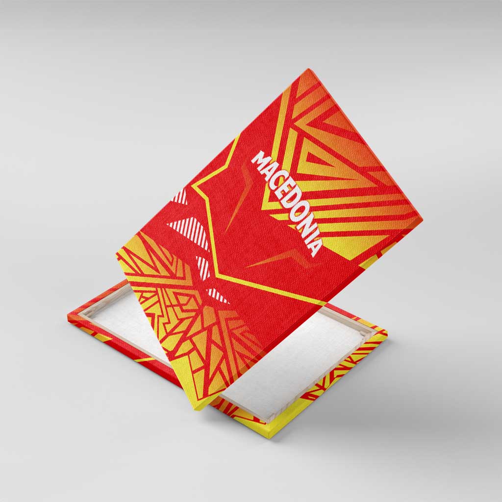 Forever Macedonia Canvas Wall Art Macedonian Flag 1992 - Wonder Print Shop