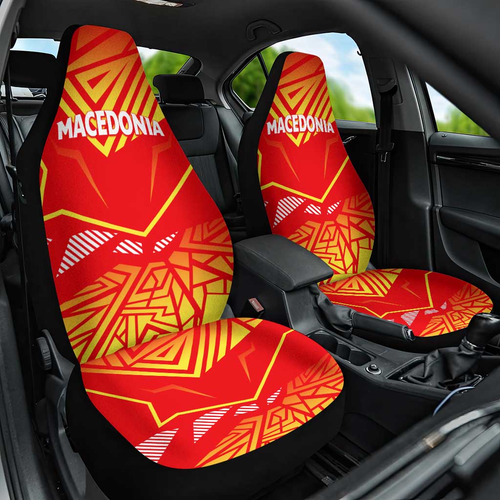 Forever Macedonia Car Seat Cover Macedonian Flag 1992 - Wonder Print Shop