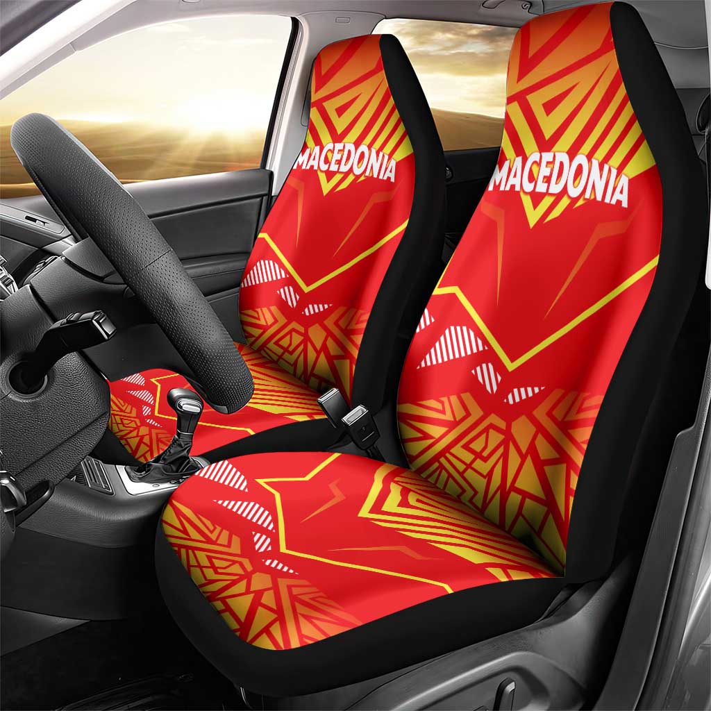 Forever Macedonia Car Seat Cover Macedonian Flag 1992 - Wonder Print Shop