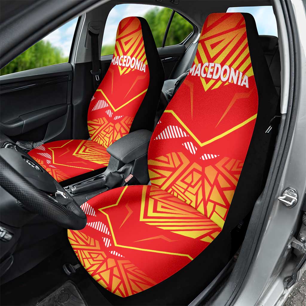 Forever Macedonia Car Seat Cover Macedonian Flag 1992 - Wonder Print Shop