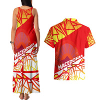 Forever Macedonia Couples Matching Tank Maxi Dress and Hawaiian Shirt Macedonian Flag 1992 - Wonder Print Shop