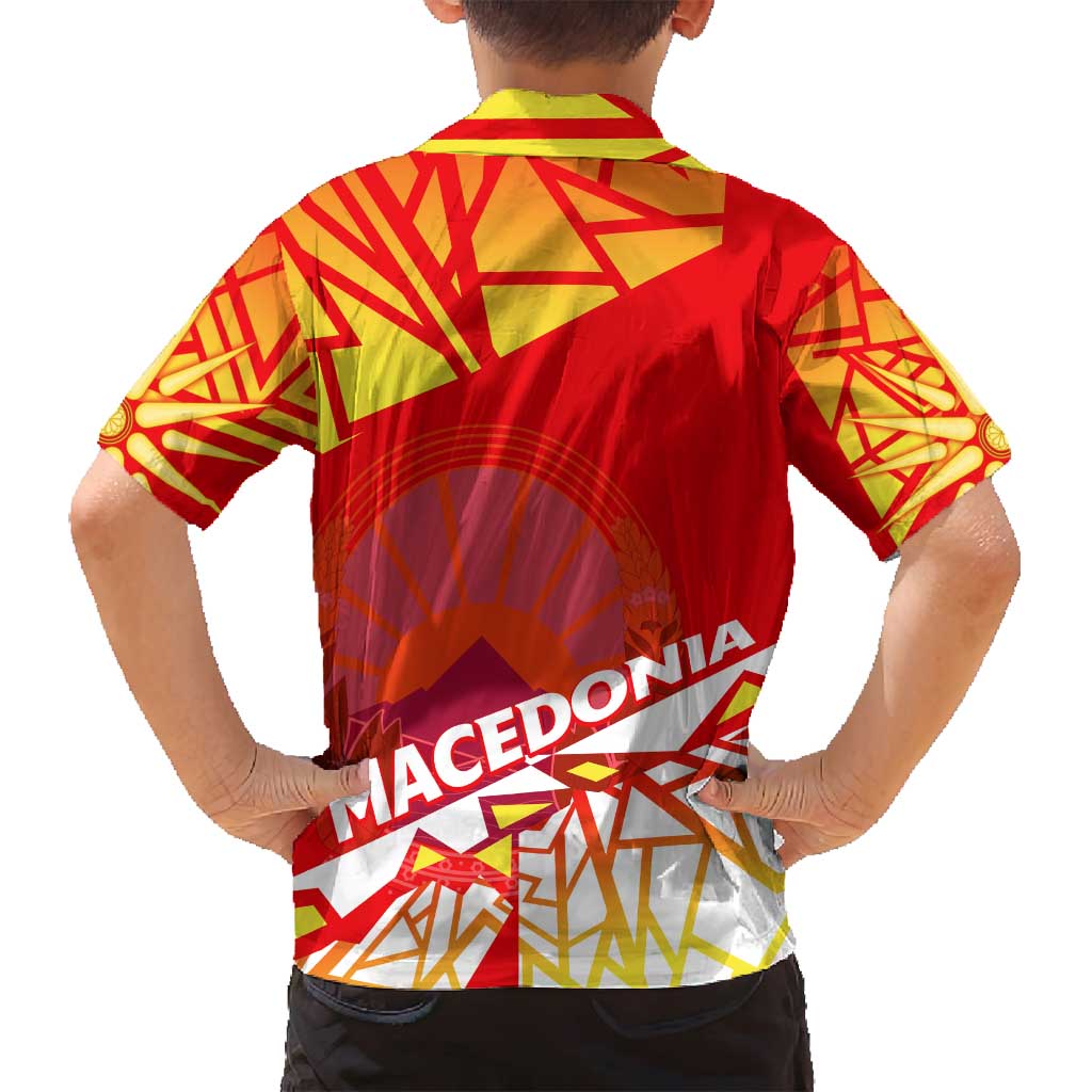 Forever Macedonia Family Matching Long Sleeve Bodycon Dress and Hawaiian Shirt Macedonian Flag 1992 - Wonder Print Shop