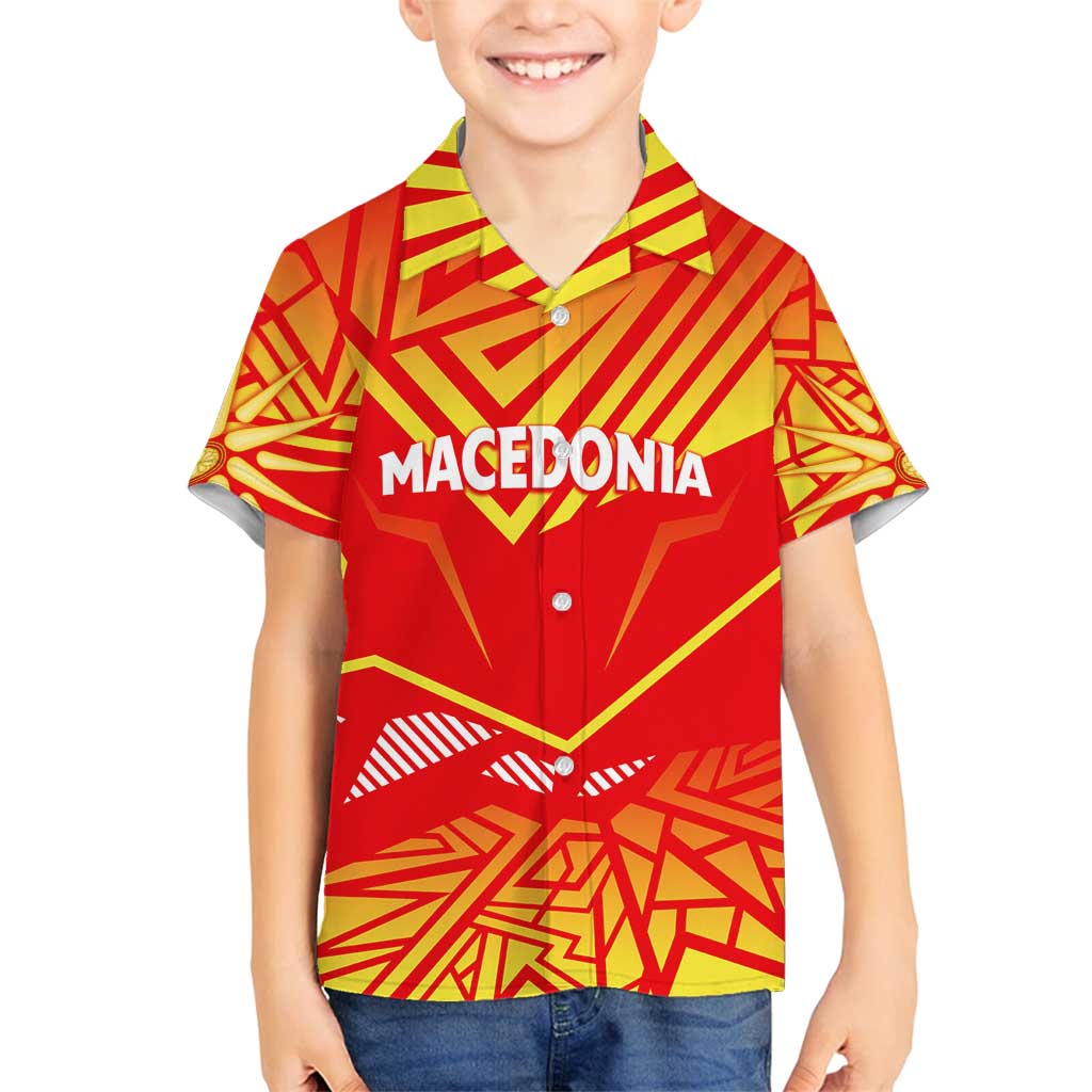 Forever Macedonia Family Matching Long Sleeve Bodycon Dress and Hawaiian Shirt Macedonian Flag 1992 - Wonder Print Shop
