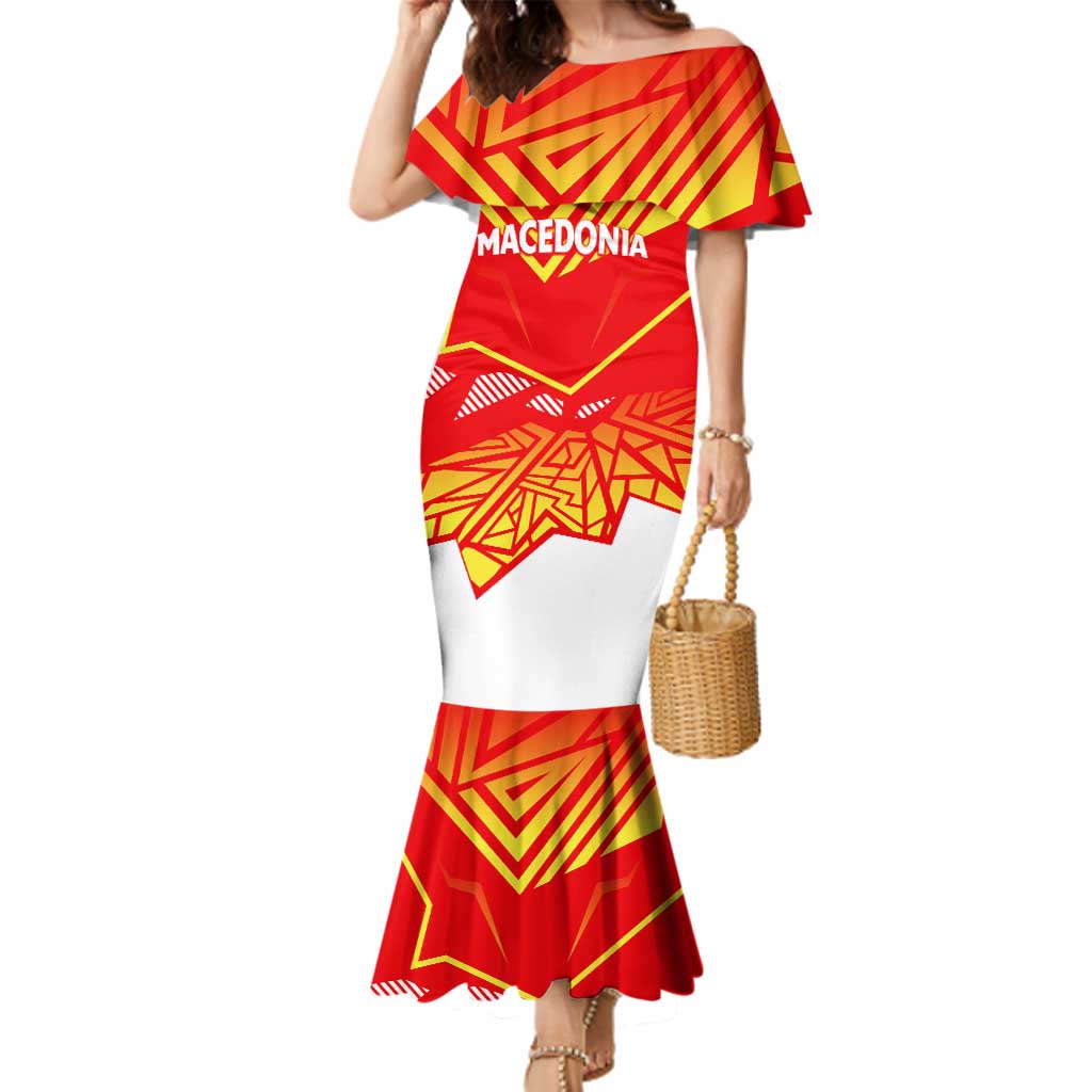 Forever Macedonia Family Matching Mermaid Dress and Hawaiian Shirt Macedonian Flag 1992 - Wonder Print Shop