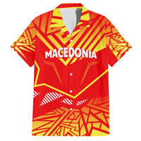 Forever Macedonia Family Matching Off Shoulder Maxi Dress and Hawaiian Shirt Macedonian Flag 1992 - Wonder Print Shop