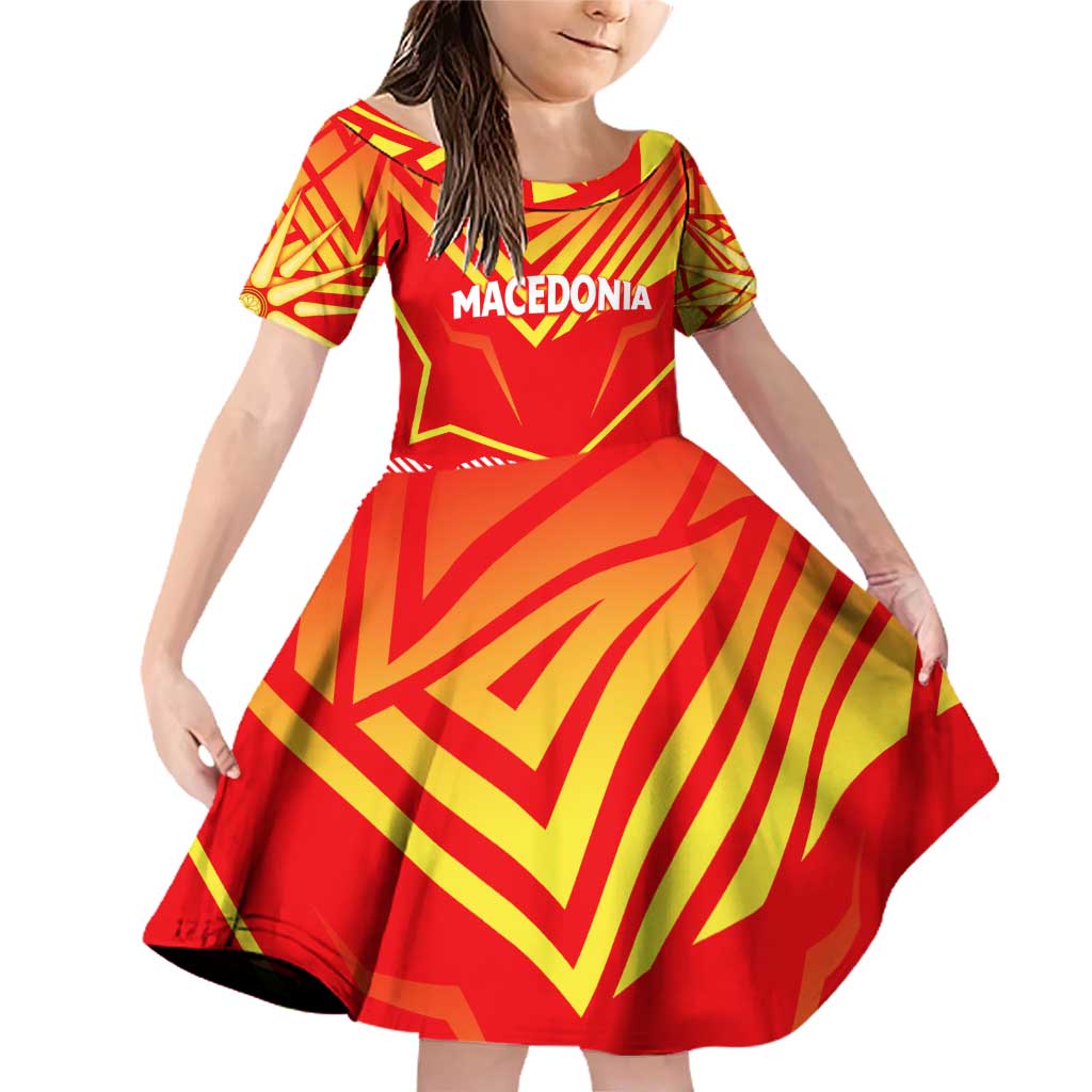 Forever Macedonia Family Matching Off Shoulder Short Dress and Hawaiian Shirt Macedonian Flag 1992 - Wonder Print Shop