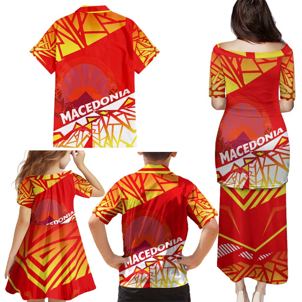 Forever Macedonia Family Matching Puletasi and Hawaiian Shirt Macedonian Flag 1992 - Wonder Print Shop