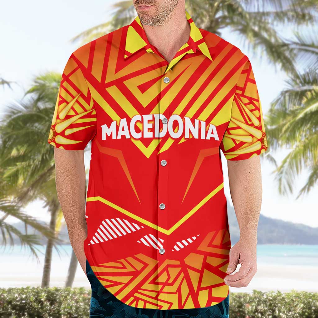 Forever Macedonia Hawaiian Shirt Macedonian Flag 1992 - Wonder Print Shop