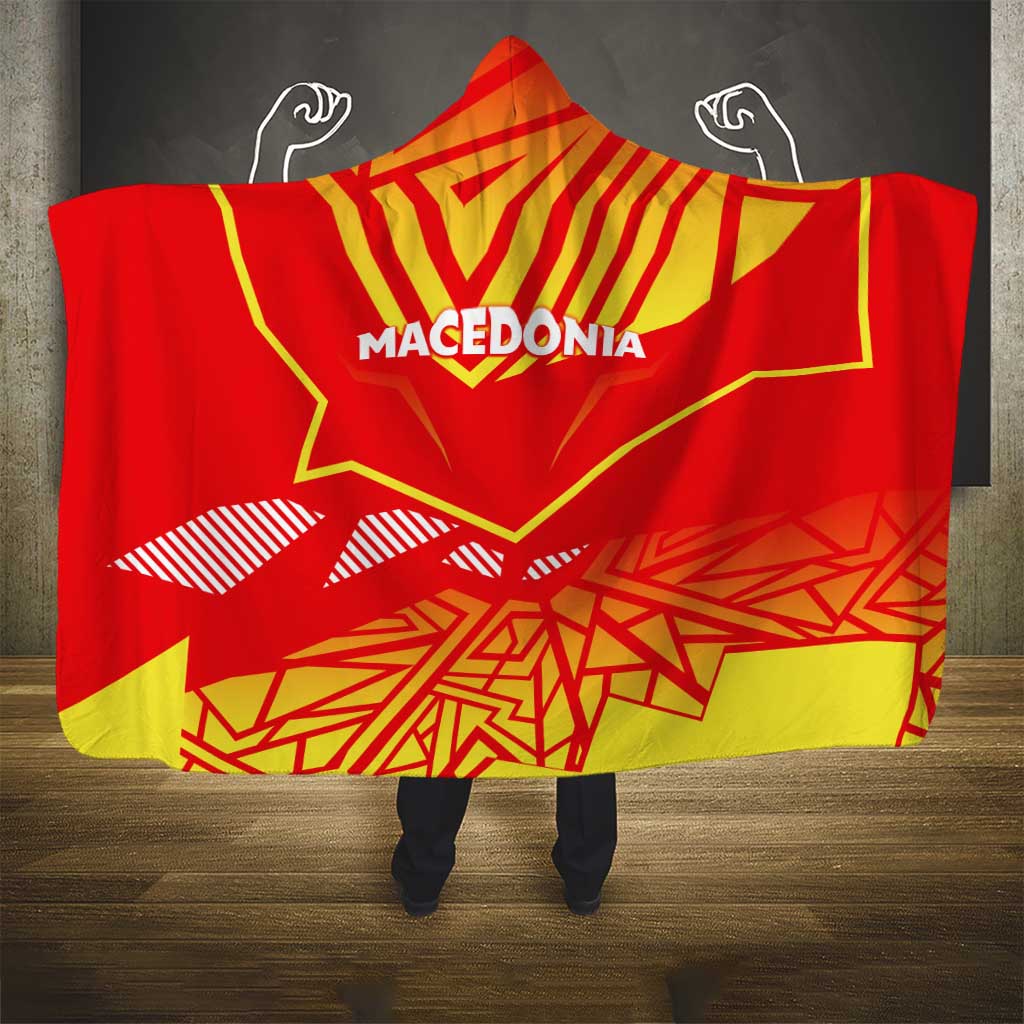 Forever Macedonia Hooded Blanket Macedonian Flag 1992
