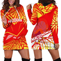 Forever Macedonia Hoodie Dress Macedonian Flag 1992 - Wonder Print Shop