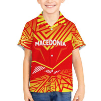Forever Macedonia Kid Hawaiian Shirt Macedonian Flag 1992 - Wonder Print Shop